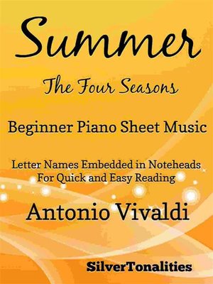 cover image of Summer Four Seasons Beginner Piano Sheet Music